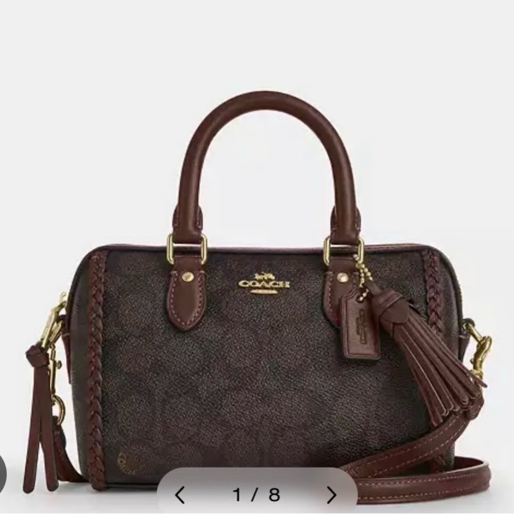 Coach mini braided Rowan crossbody